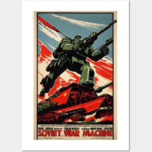 Soviet warrior robot Posters and Art